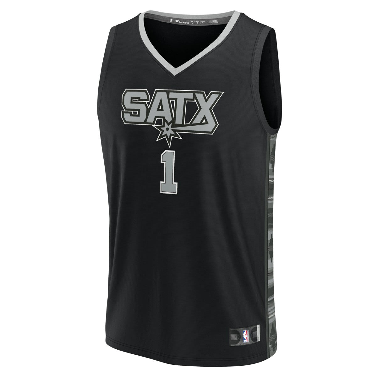 Victor Wembanyama San Antonio Spurs Fast Break Replica Player Jersey - Statement Edition - Black on sale