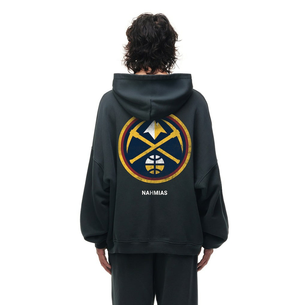 Denver Nuggets Unisex Miracle Academy x NBA Collection Vintage Sunfade Hoodie sale - Heather Black discount