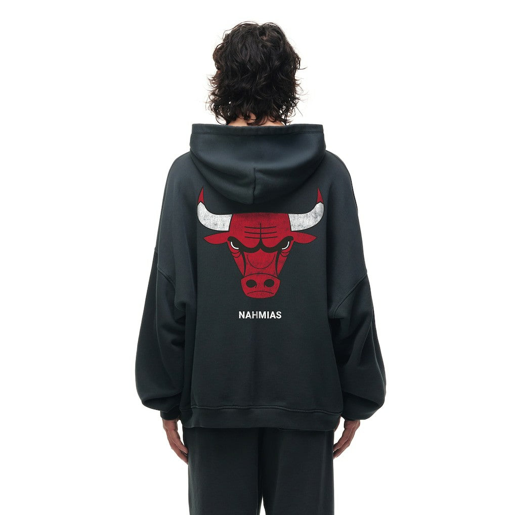 Chicago Bulls Unisex Miracle Academy x NBA Collection Vintage Sunfade Hoodie - Heather Black for sale