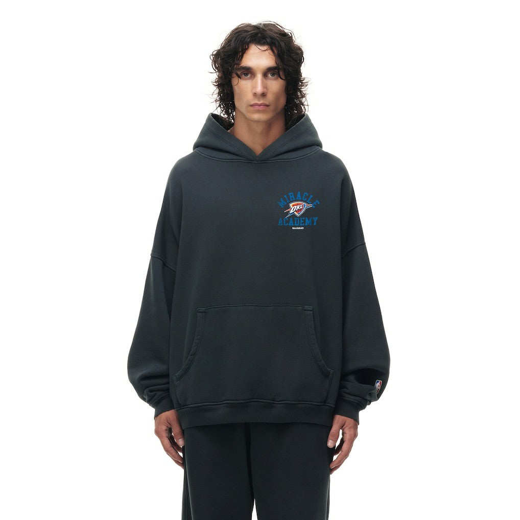 Oklahoma City Thunder Unisex Miracle Academy x NBA Collection Vintage Sunfade Hoodie - Heather Black online