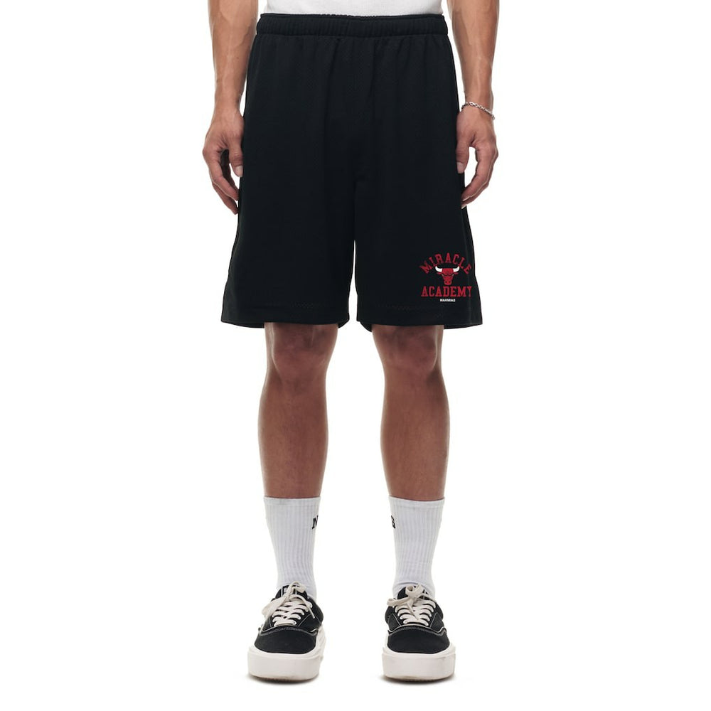 Chicago Bulls Unisex Miracle Academy x NBA Collection Baggy Mesh P.E. Shorts - Black on sale
