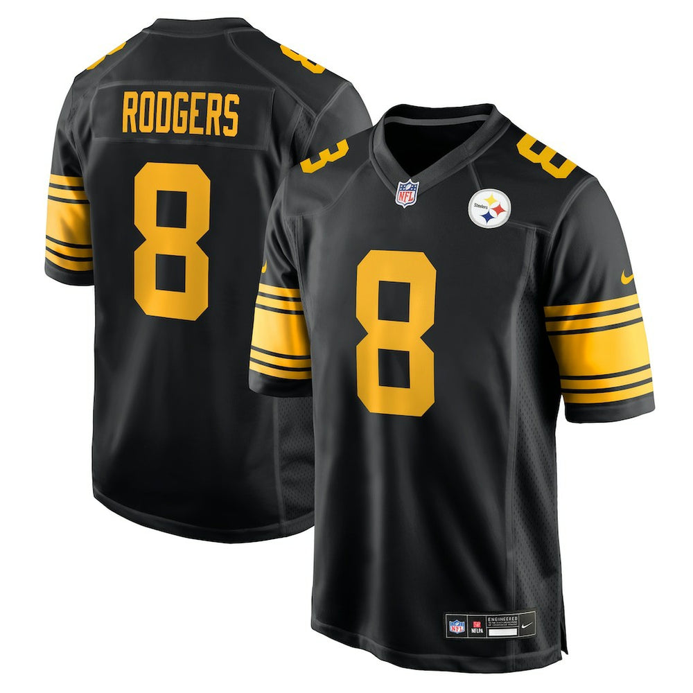 Aaron Rodgers Pittsburgh Steelers Alternate Game Jersey - Black for sale