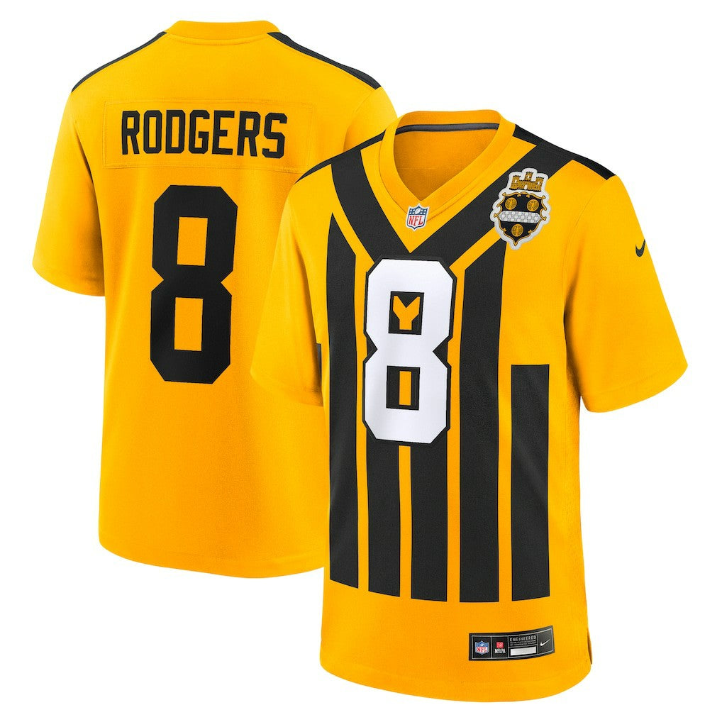Aaron Rodgers Pittsburgh Steelers Alternate 1933 Throwback Game Jersey - Gold online
