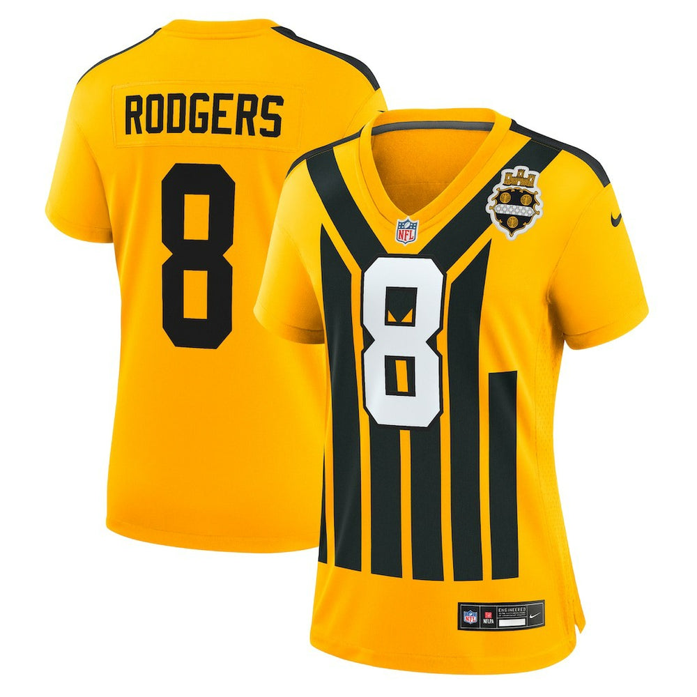 Aaron Rodgers Pittsburgh Steelers Women's Alternate 1933 Throwback Game Jersey - Gold outlet