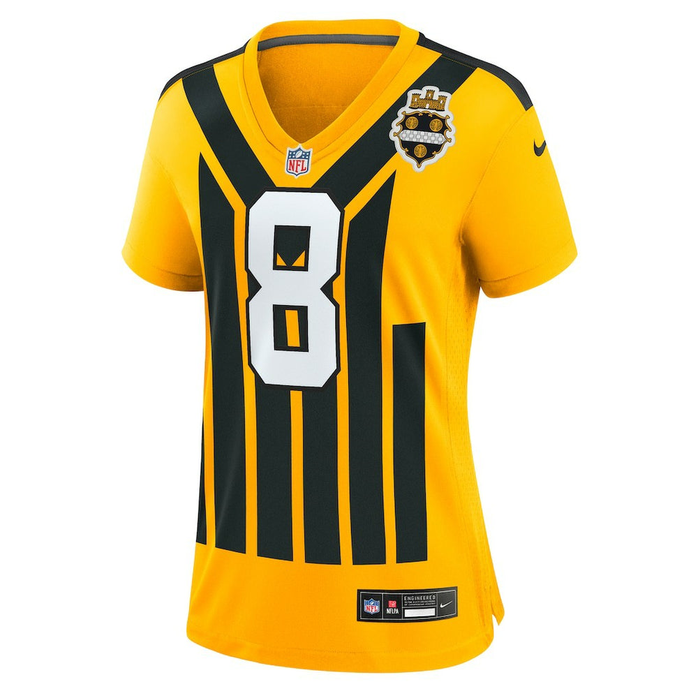 Aaron Rodgers Pittsburgh Steelers Women's Alternate 1933 Throwback Game Jersey - Gold outlet