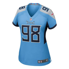 Jeffery Simmons Tennessee Titans Women's Team Game Jersey - Light Blue cheap