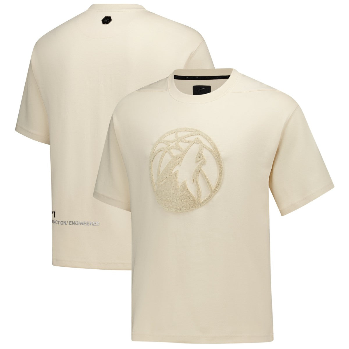 Minnesota Timberwolves Protege Eco-Poly Interlock Fashion Tonal T-Shirt - Cream shop