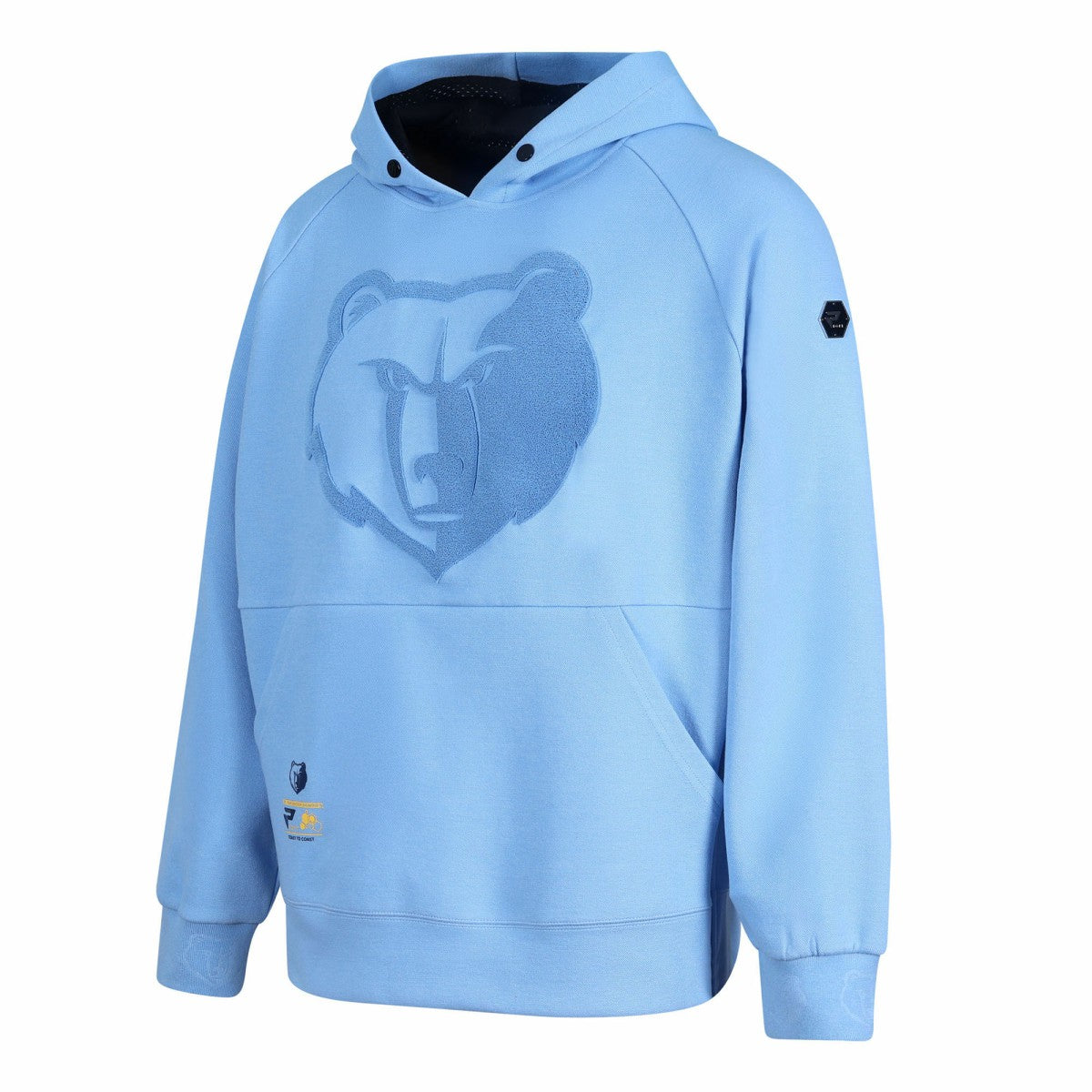 Memphis Grizzlies Protege Eco-Poly Interlock Fashion Tonal Hoodie - Light Blue cheap