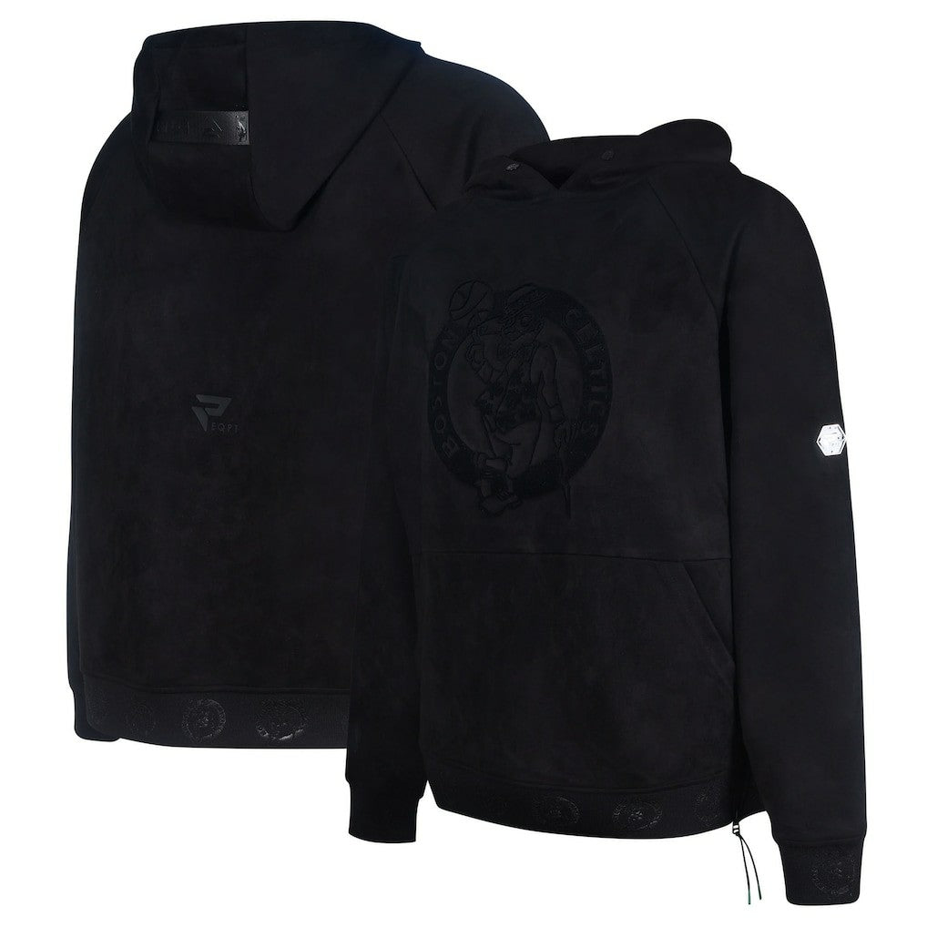 Boston Celtics Protege Eco-Friendly Functional Suede Fashion Tonal Hoodie - Black cheap