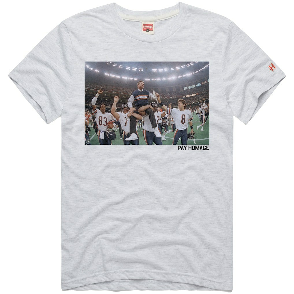 Mike Ditka Chicago Bears Homage Unisex Pay Homage Tri-Blend T-Shirt - Ash for sale