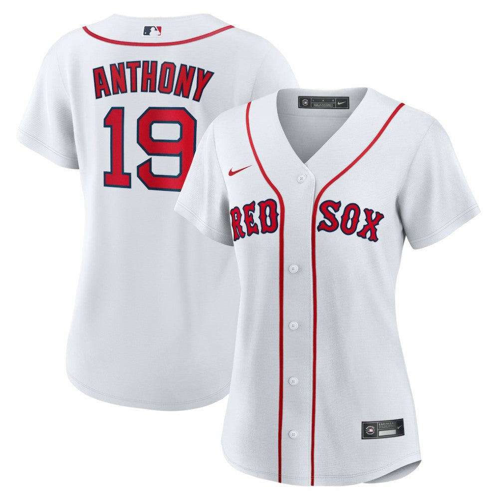 Roman Anthony Boston Red Sox Women's Home Replica Jersey - White
