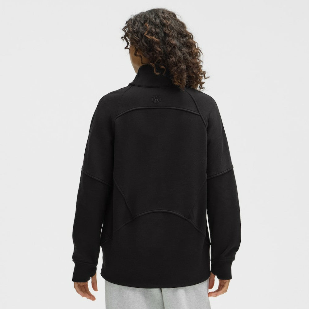 Anaheim Ducks lululemon Women's Long Scuba Oversized Half-Zip Funnel Neck - Black