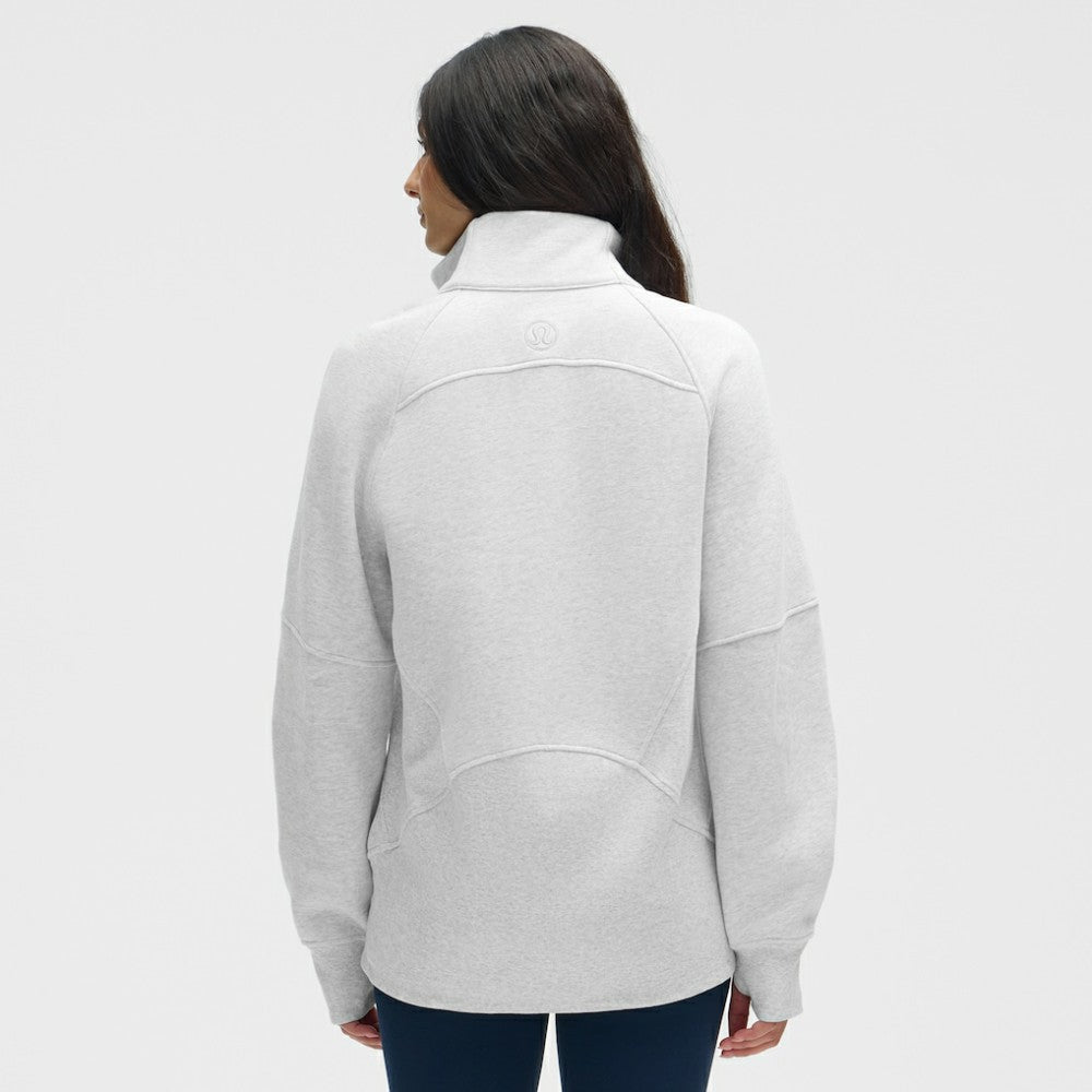 Florida Panthers lululemon Women's Long Scuba Oversized Half-Zip Funnel Neck - Heathered Core Ultra Light Grey