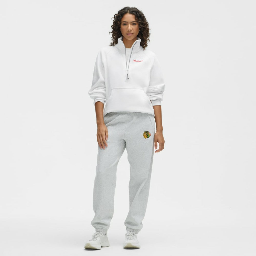 Chicago Blackhawks lululemon Women's Long Scuba Oversized Half-Zip Funnel Neck - White
