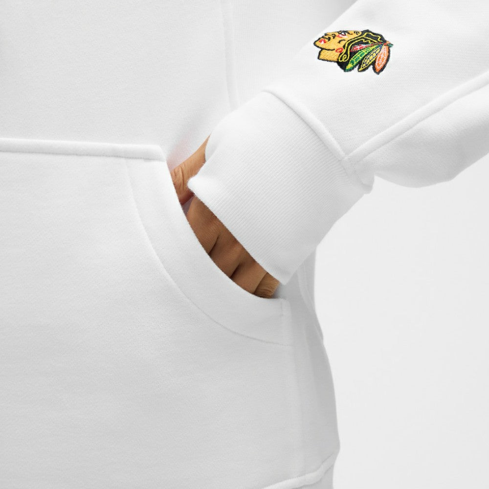 Chicago Blackhawks lululemon Women's Long Scuba Oversized Half-Zip Funnel Neck - White