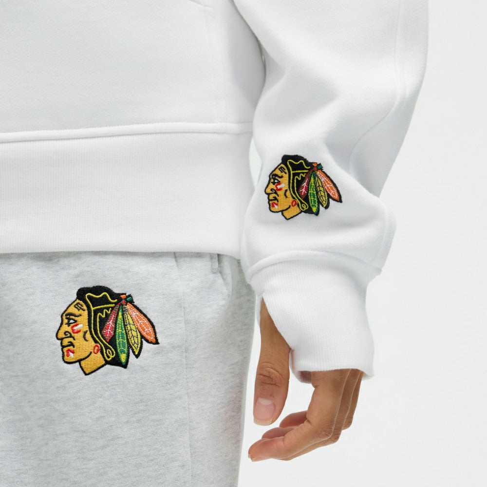 Chicago Blackhawks lululemon Women's Long Scuba Oversized Half-Zip Funnel Neck - White