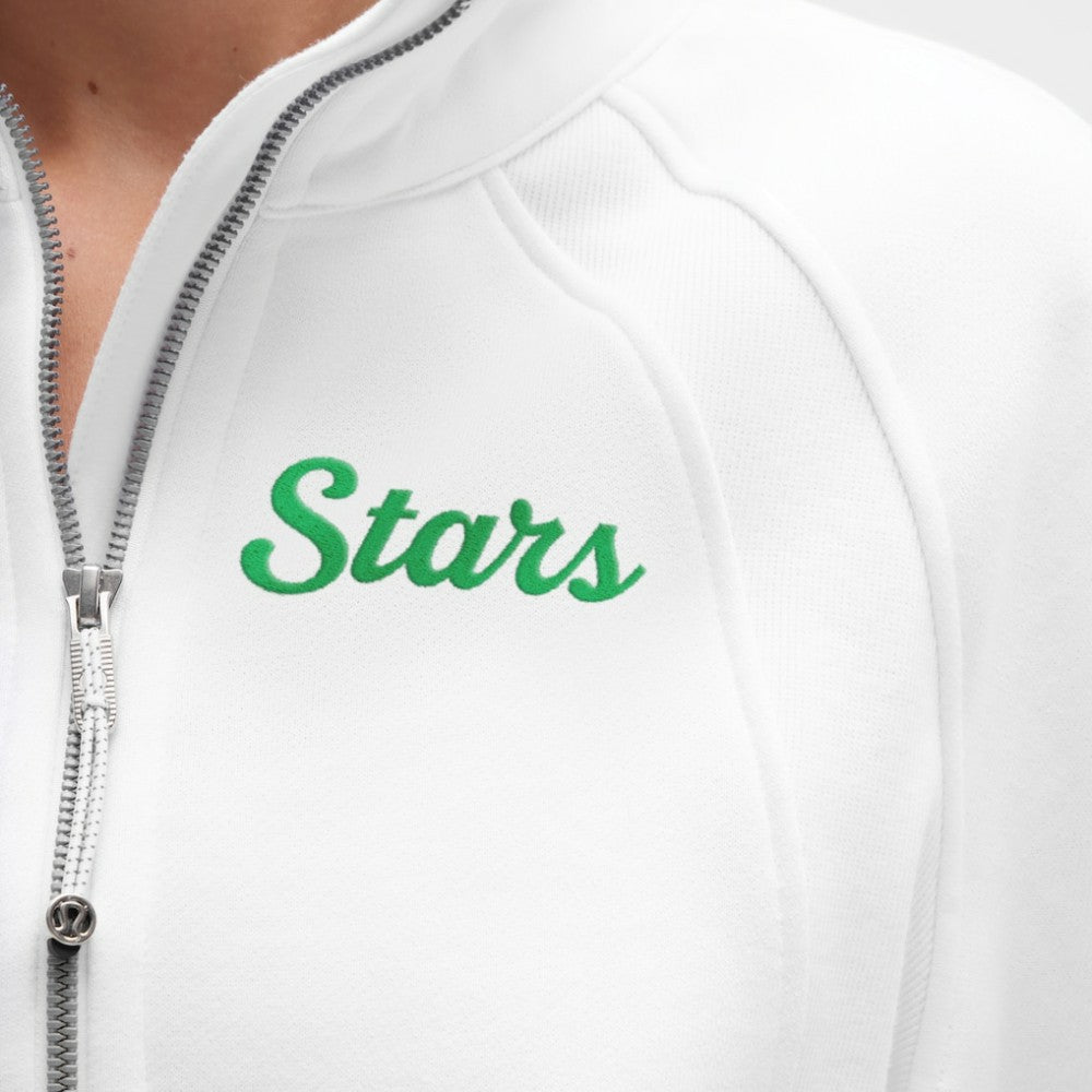 Dallas Stars lululemon Women's Long Scuba Oversized Half-Zip Funnel Neck - White