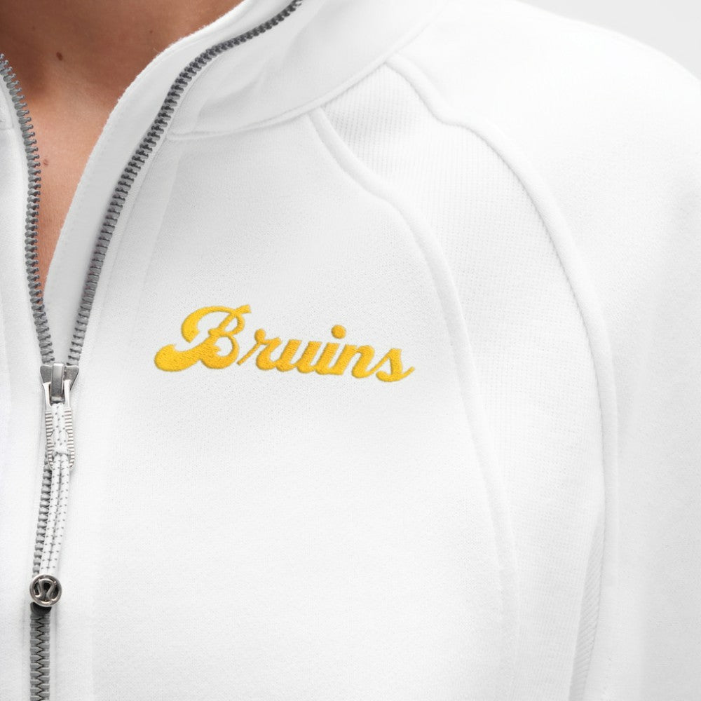 Boston Bruins lululemon Women's Long Scuba Oversized Half-Zip Funnel Neck - White