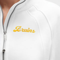 Boston Bruins lululemon Women's Long Scuba Oversized Half-Zip Funnel Neck - White