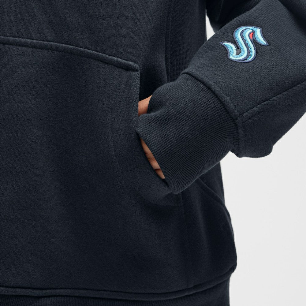 Seattle Kraken lululemon Women's Long Scuba Oversized Half-Zip Funnel Neck - True Navy