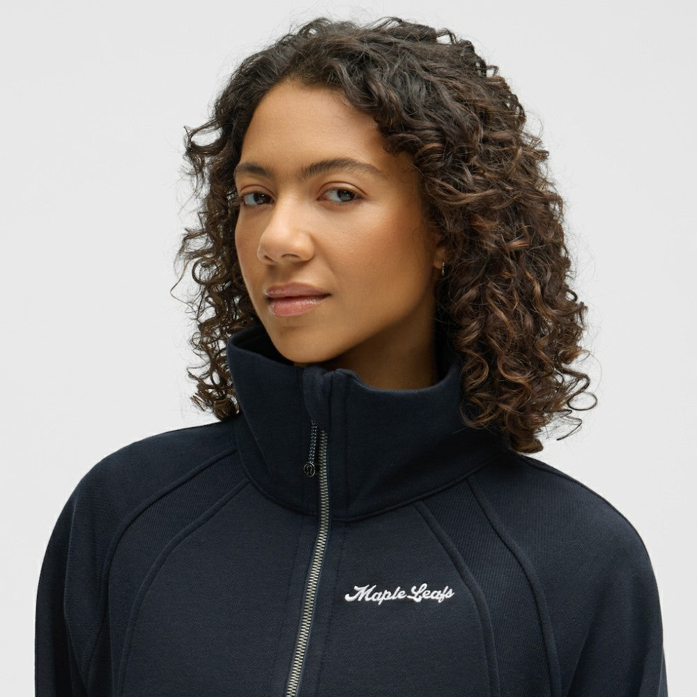 Toronto Maple Leafs lululemon Women's Long Scuba Oversized Half-Zip Funnel Neck - True Navy