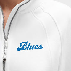 St. Louis Blues lululemon Women's Long Scuba Oversized Half-Zip Funnel Neck - White