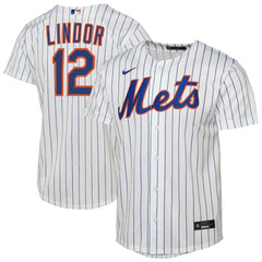 Francisco Lindor New York Mets Youth Home Replica Player Jersey White