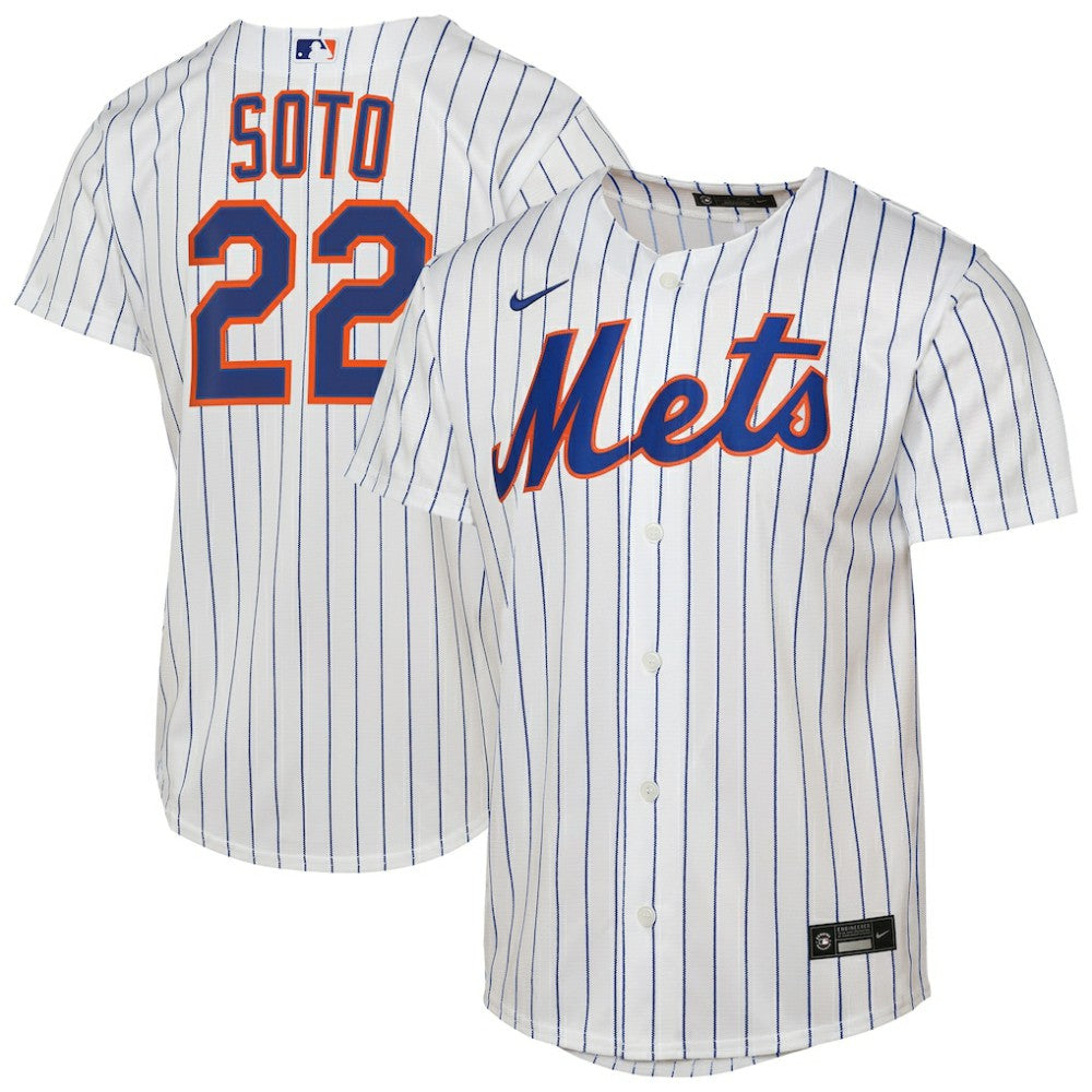 Juan Soto New York Mets Youth Home Replica Player Jersey White