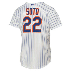 Juan Soto New York Mets Youth Home Replica Player Jersey White