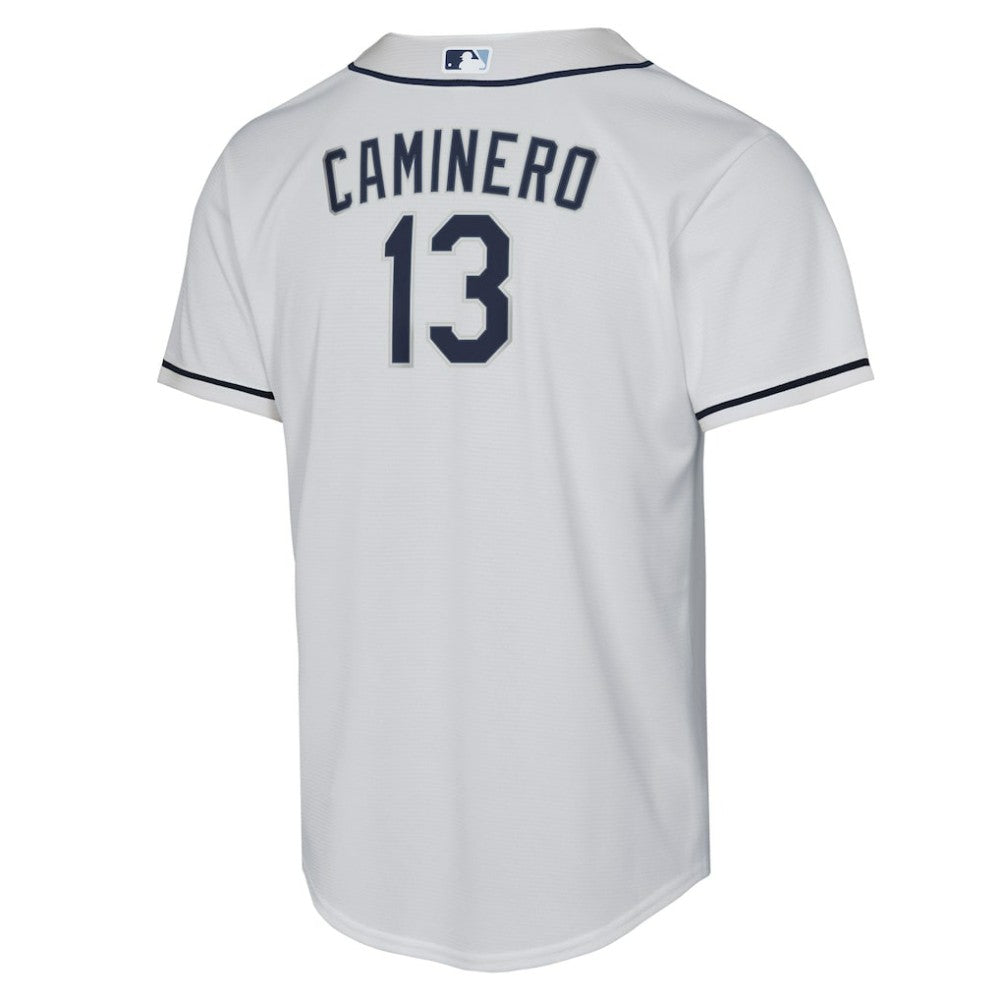 Junior Caminero Tampa Bay Rays Youth Home Replica Player Jersey White