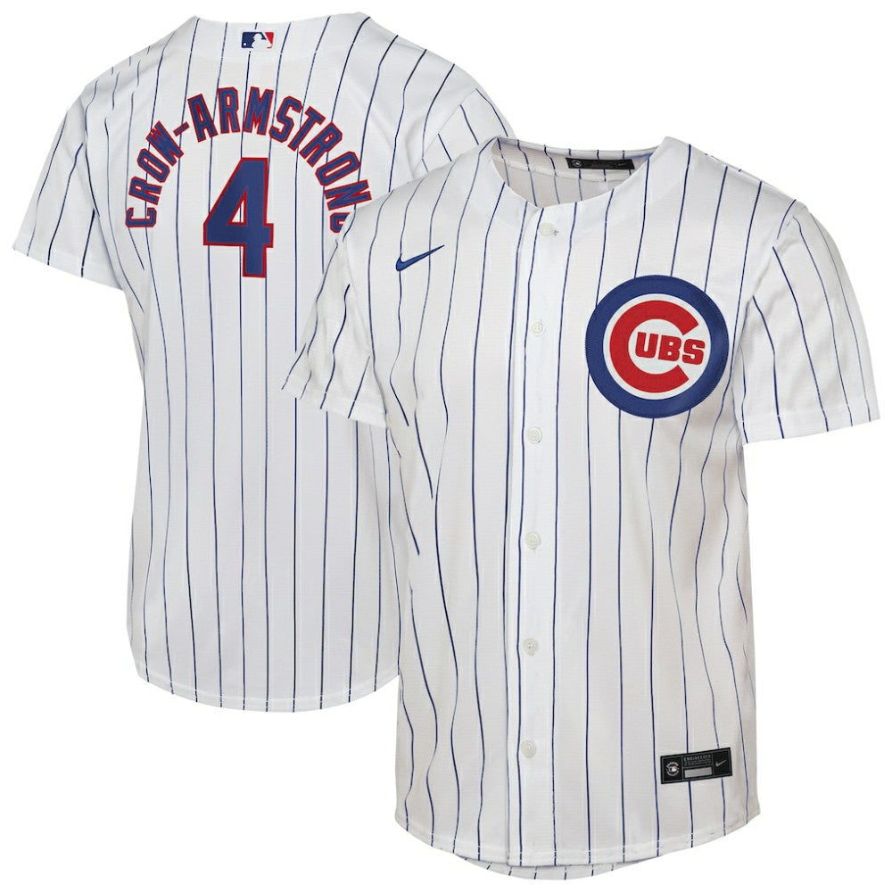 Pete Crow-Armstrong Chicago Cubs Youth Home Replica Player Jersey White