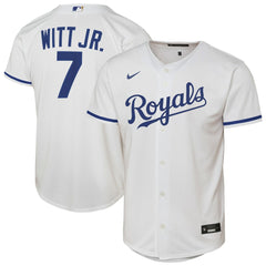 Bobby Witt Jr. Kansas City Royals Youth Home Replica Player Jersey White