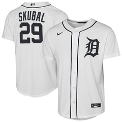 Tarik Skubal Detroit Tigers Youth Home Replica Player Jersey White