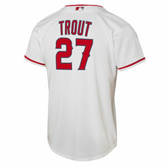 Mike Trout Los Angeles Angels Youth Home Replica Player Jersey White