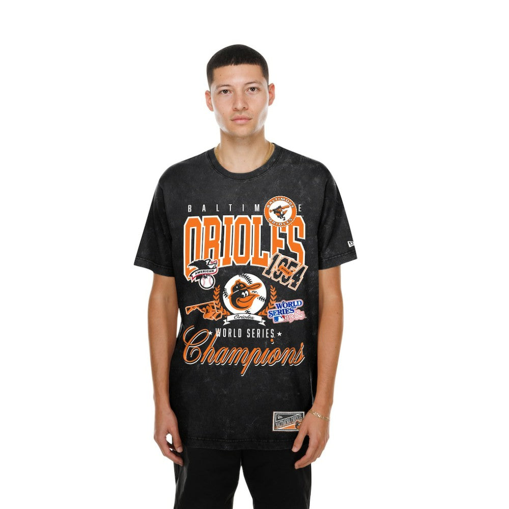 Baltimore Orioles Mineral Wash T-Shirt Black