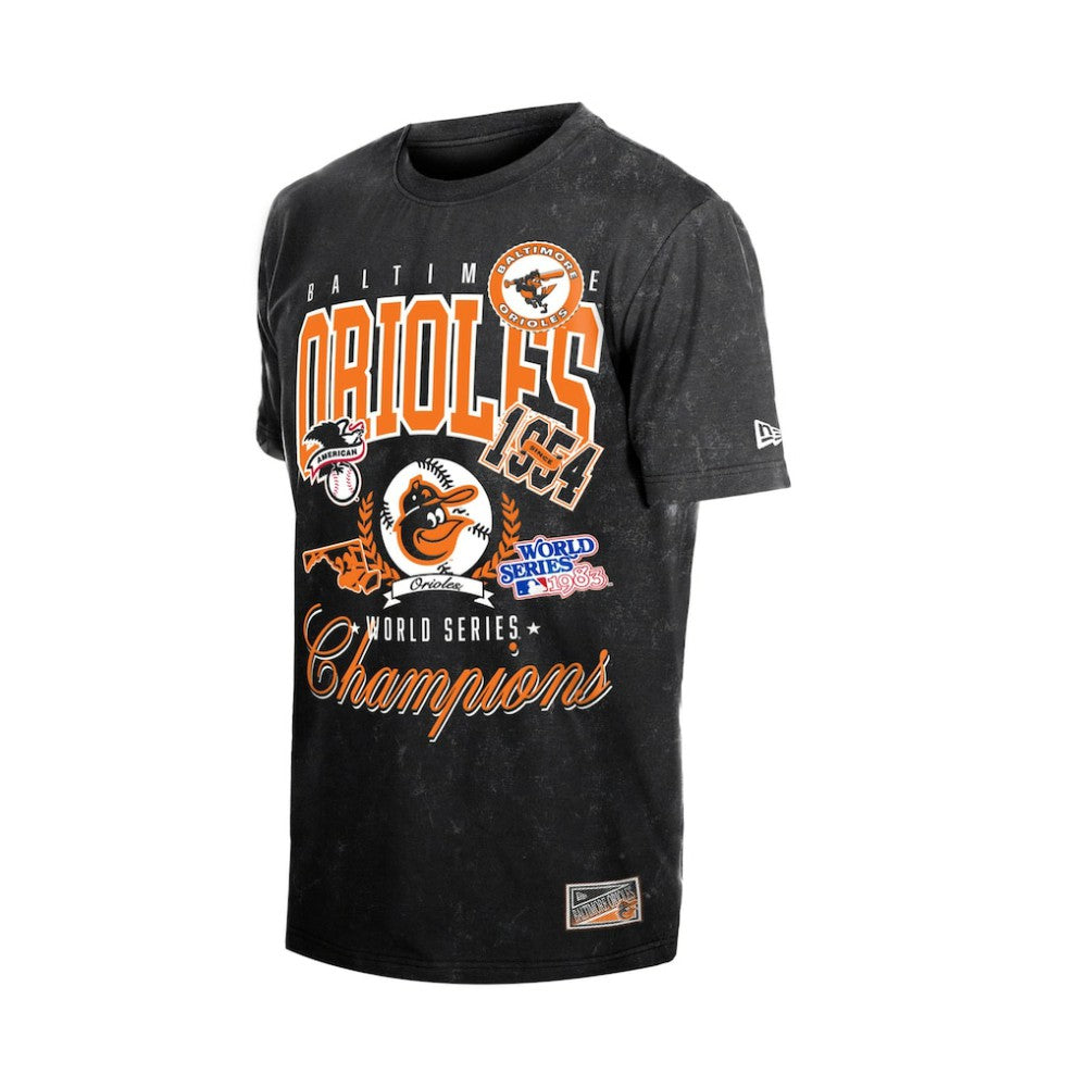 Baltimore Orioles Mineral Wash T-Shirt Black