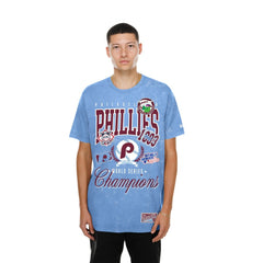 Philadelphia Phillies Mineral Wash T-Shirt Light Blue