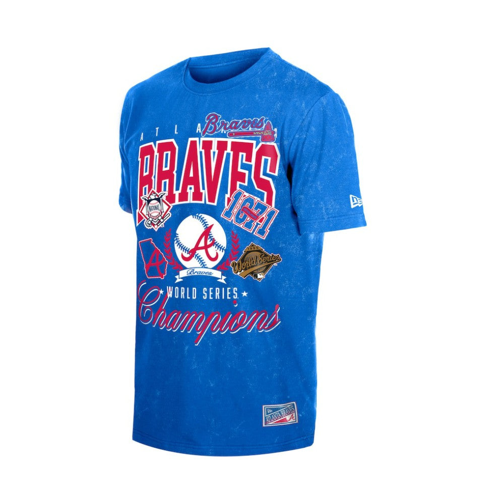 Atlanta Braves Mineral Wash T-Shirt Royal