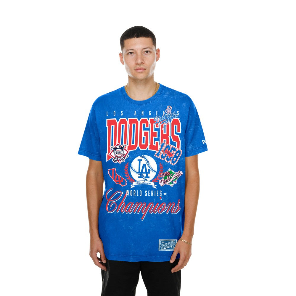 Los Angeles Dodgers Mineral Wash T-Shirt Royal