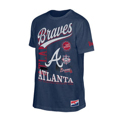 Atlanta Braves  Oversized Throwback Distressed T-Shirt Navy