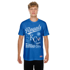 Kansas City Royals  Oversized Throwback Distressed T-Shirt Royal