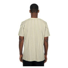 Chicago Cubs Throwback Meshback Pinstripe T-Shirt Cream