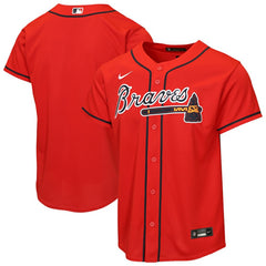 Atlanta Braves Youth Alternate Replica Jersey Red