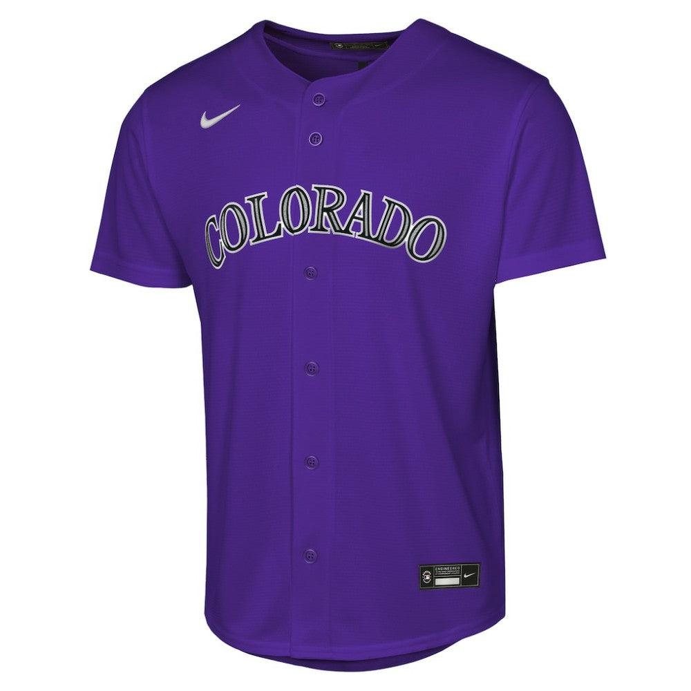Kris Bryant Colorado Rockies Youth Alternate Replica Jersey Purple