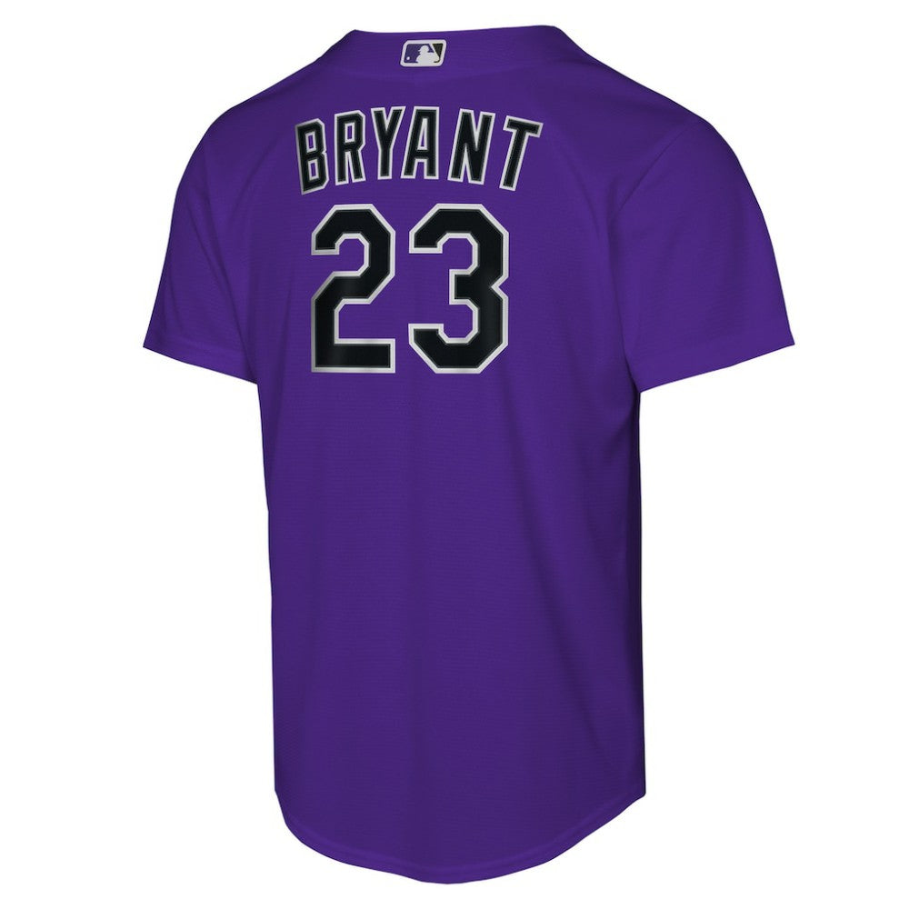 Kris Bryant Colorado Rockies Youth Alternate Replica Jersey Purple
