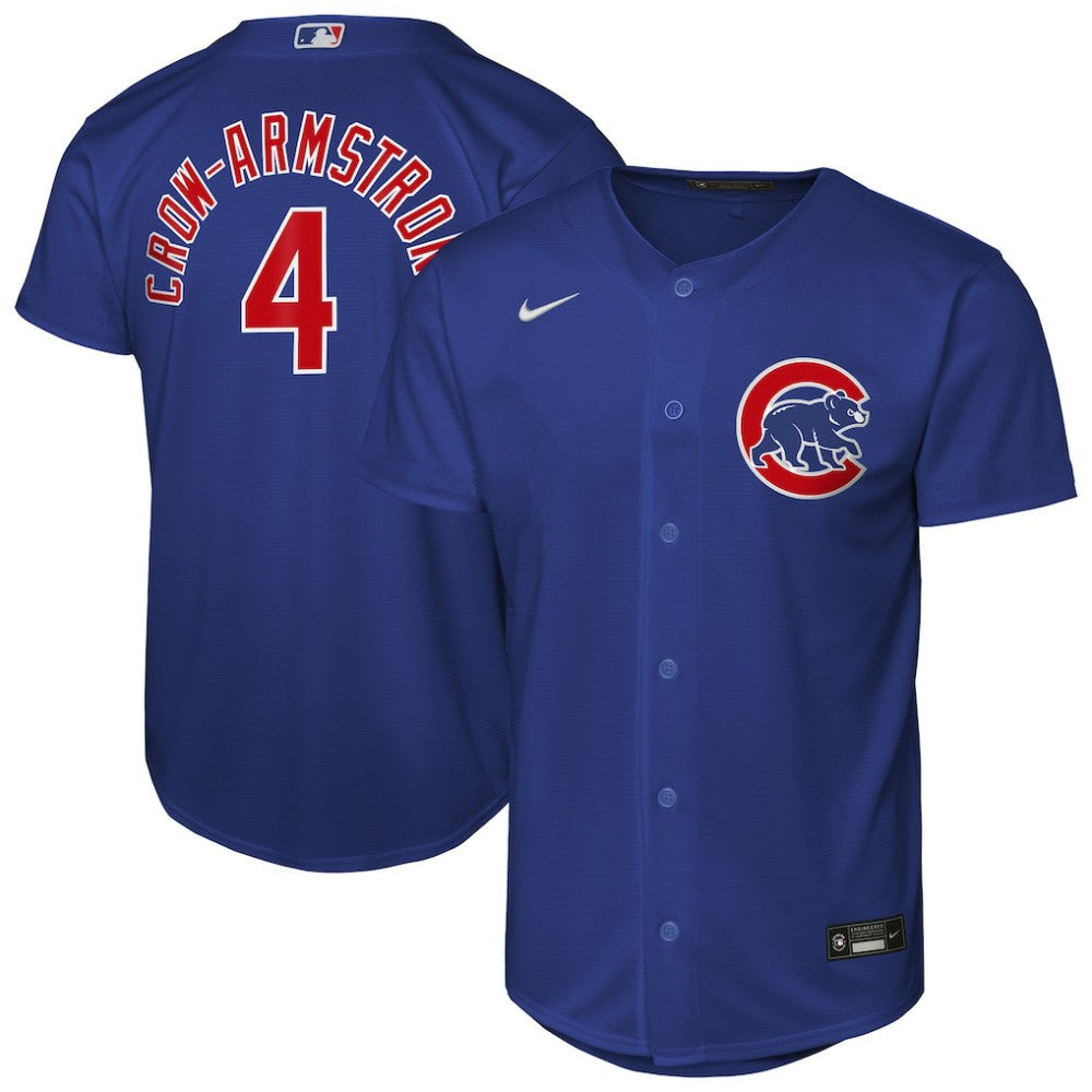 Pete Crow-Armstrong Chicago Cubs Youth Alternate Replica Jersey Rush Blue