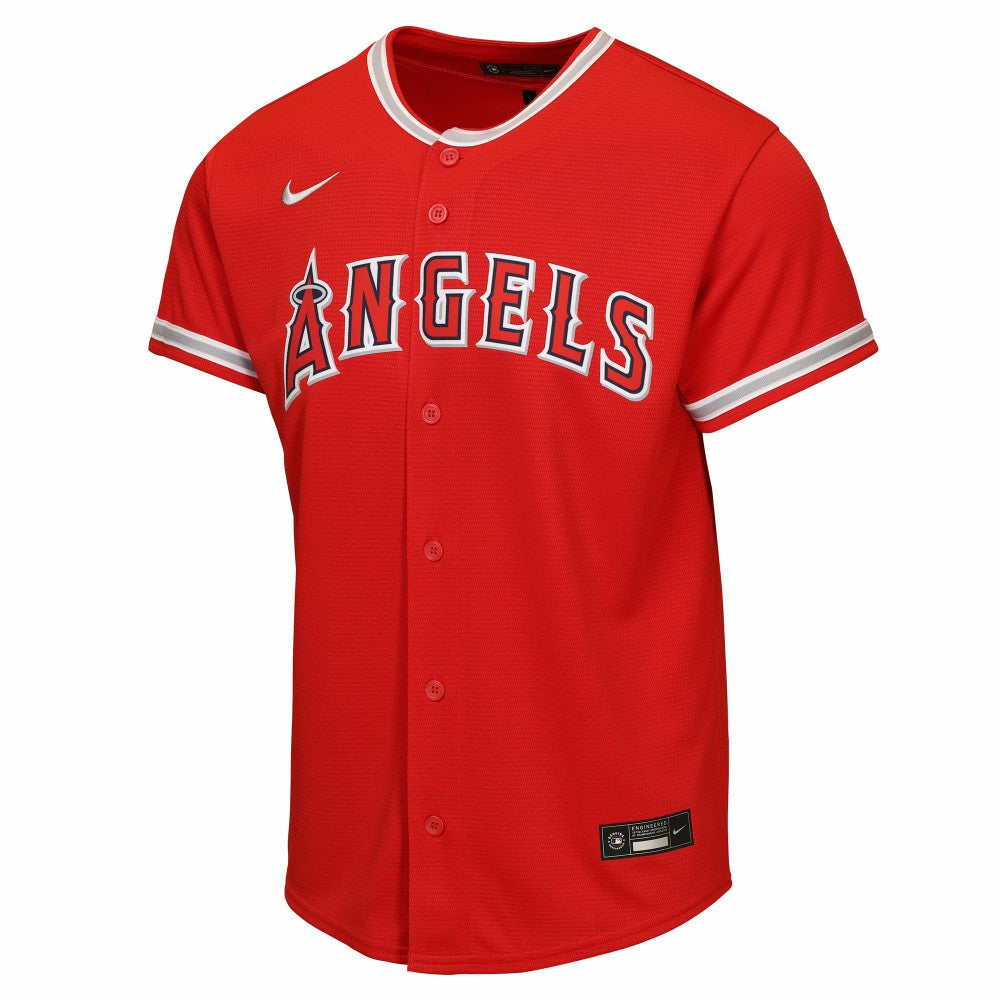 Mike Trout Los Angeles Angels Youth Alternate Replica Jersey Red