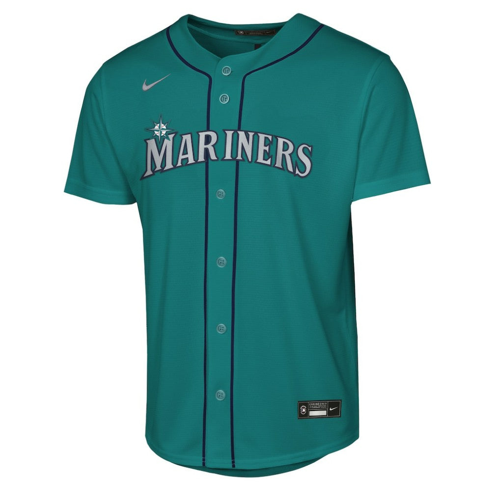 Cal Raleigh Seattle Mariners Youth Alternate Replica Jersey Teal