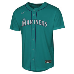 Cal Raleigh Seattle Mariners Youth Alternate Replica Jersey Teal