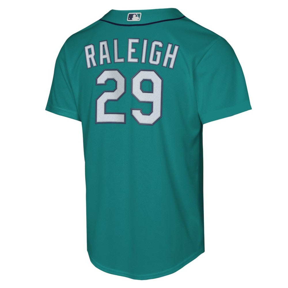 Cal Raleigh Seattle Mariners Youth Alternate Replica Jersey Teal